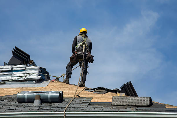 Professional Roofing technician working in Needles, CA